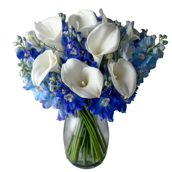 Blue and White Joy Fleur Concept