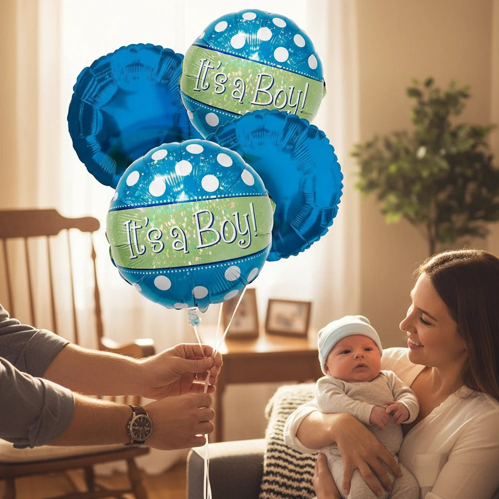 "It's a Boy" Balloon Bouquet (4) Fleur Concept