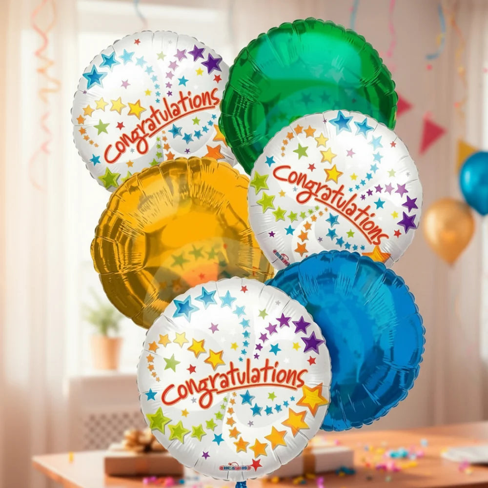 Congratulations Balloon Bouquet (6) Fleur Concept