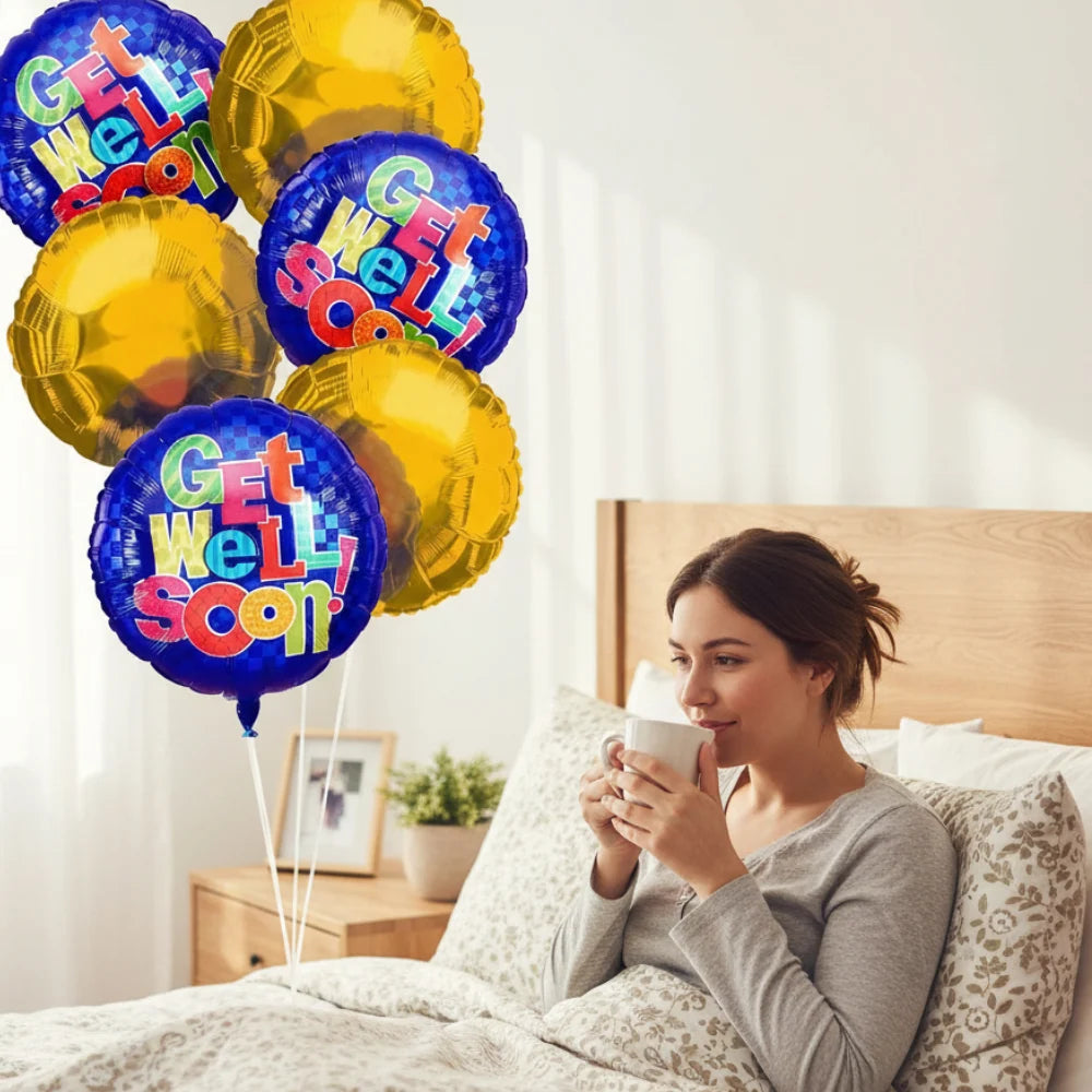 Get Well Balloon Bouquet (6) Fleur Concept
