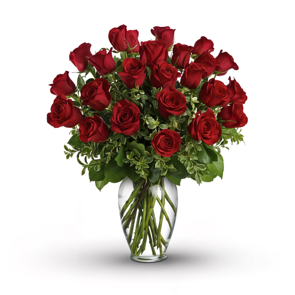 Two Dozen Long Stemmed Red Roses Fleur Concept