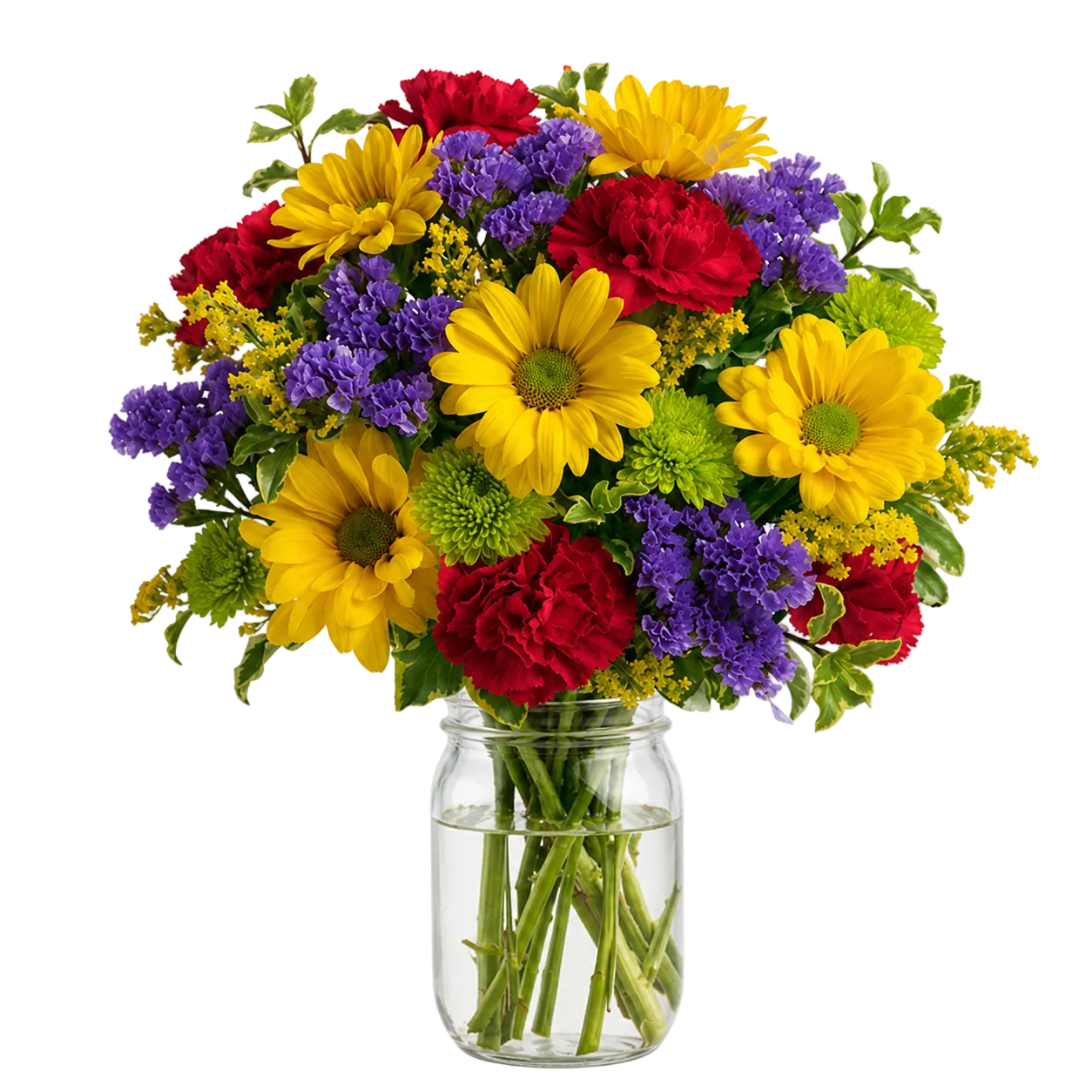 Hooray Bouquet in Mason Jar