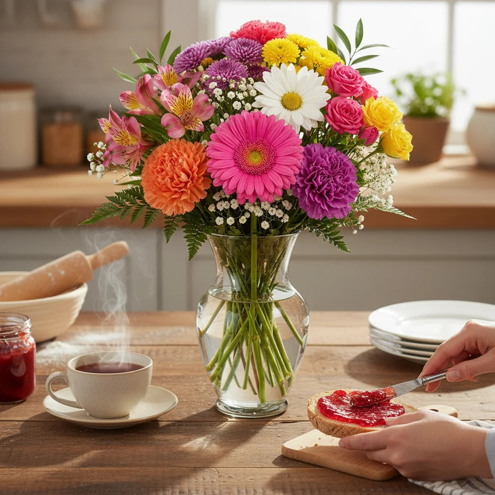 Bright Colours Designer’s Choice with Vase Fleur Concept