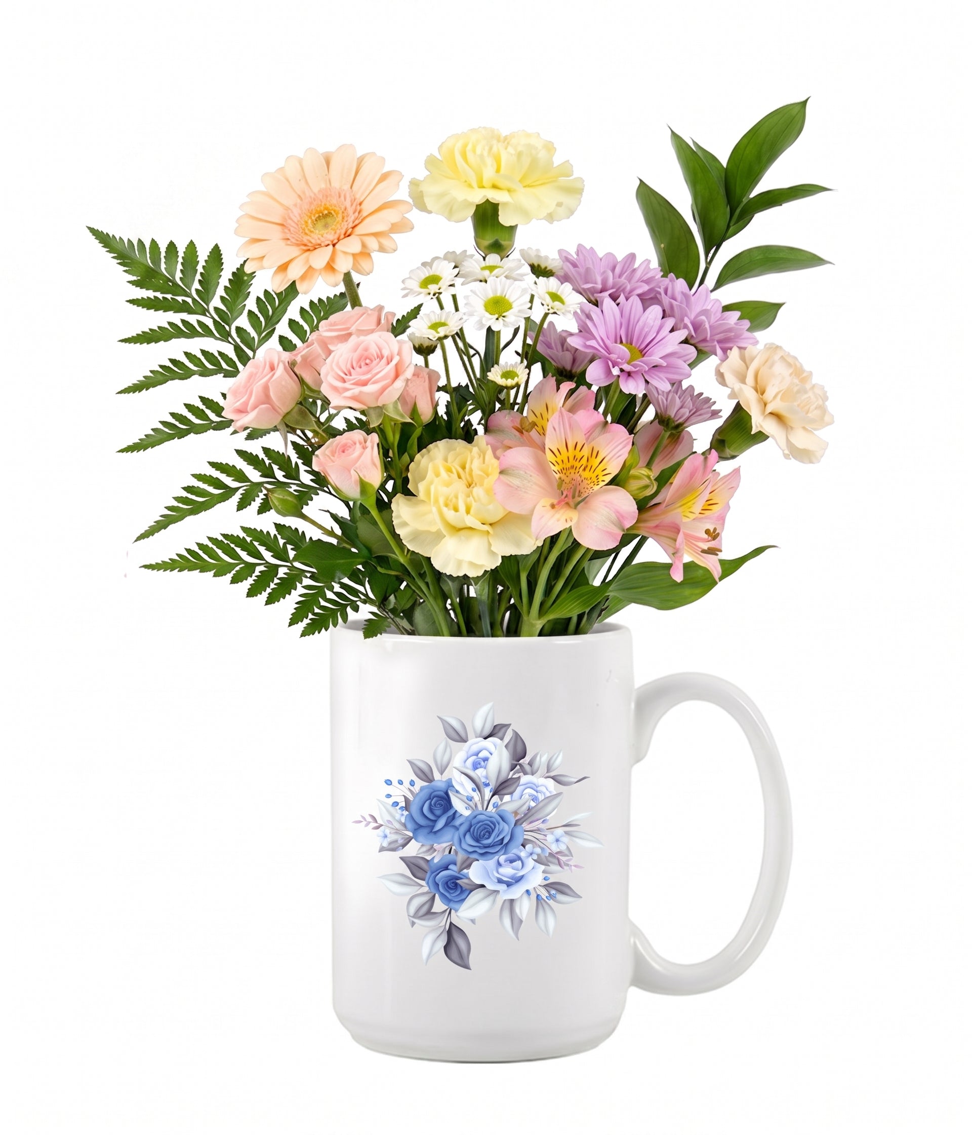 Designer Collection Floral Mug – Soft Pastels