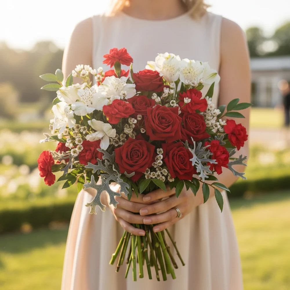 Crimson & Snow Elegance Fleur Concept