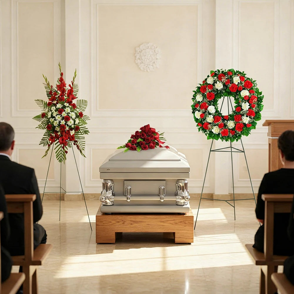 Pure Devotion Funeral Flower Package Fleur Concept