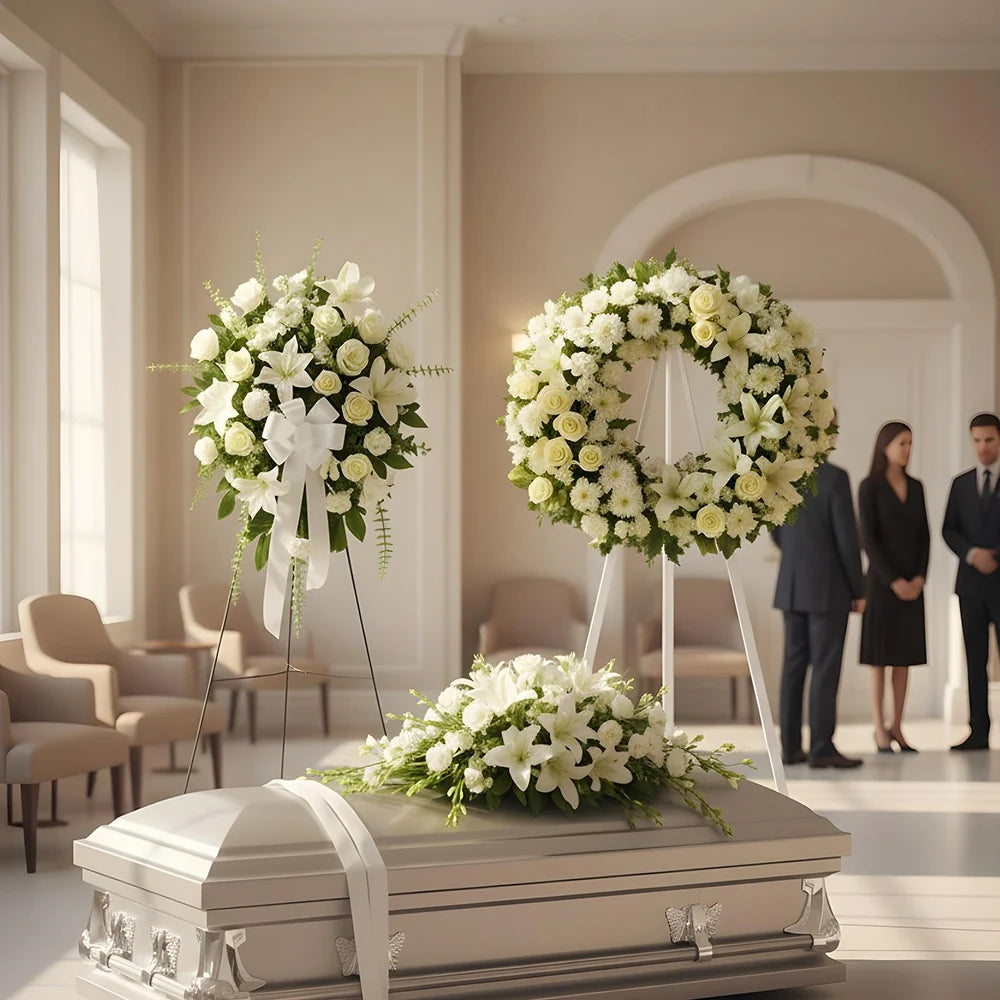 Serenity Funeral Flower Package Fleur Concept