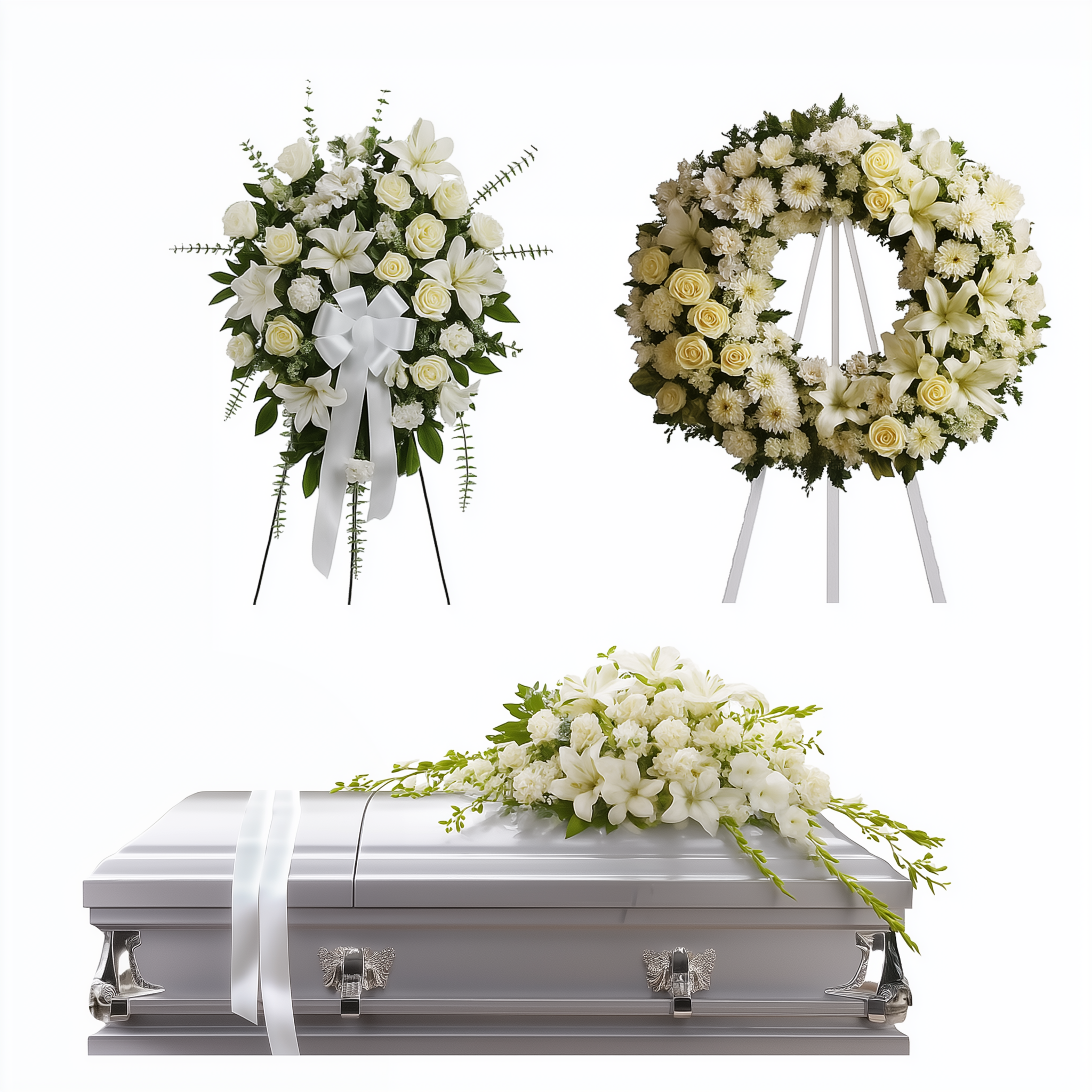 Serenity Funeral Flower Package Fleur Concept