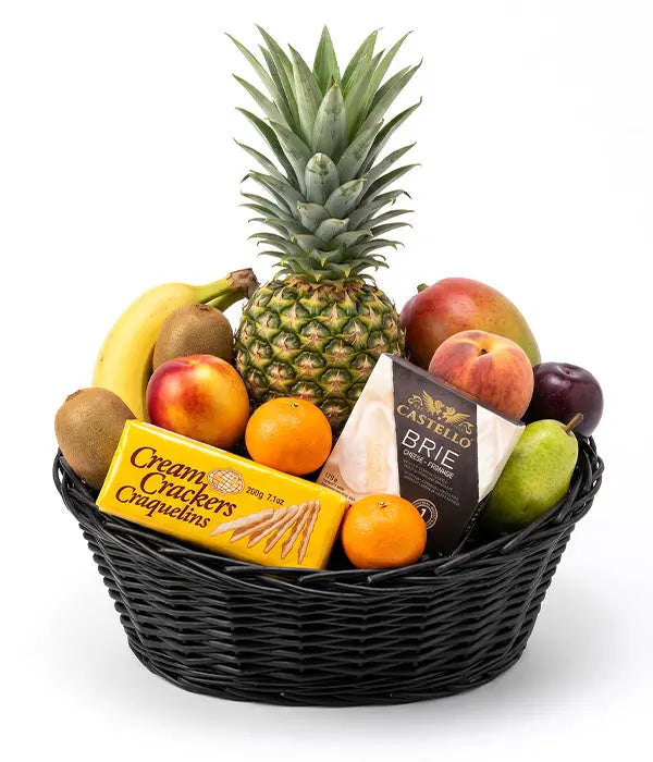 Fruit & Cheese Gift Basket Fleur Concept