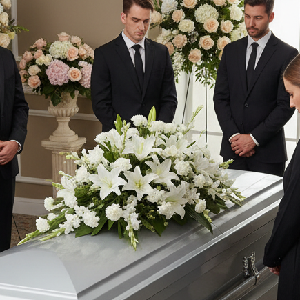 Bountiful Memories Casket Spray Fleur Concept