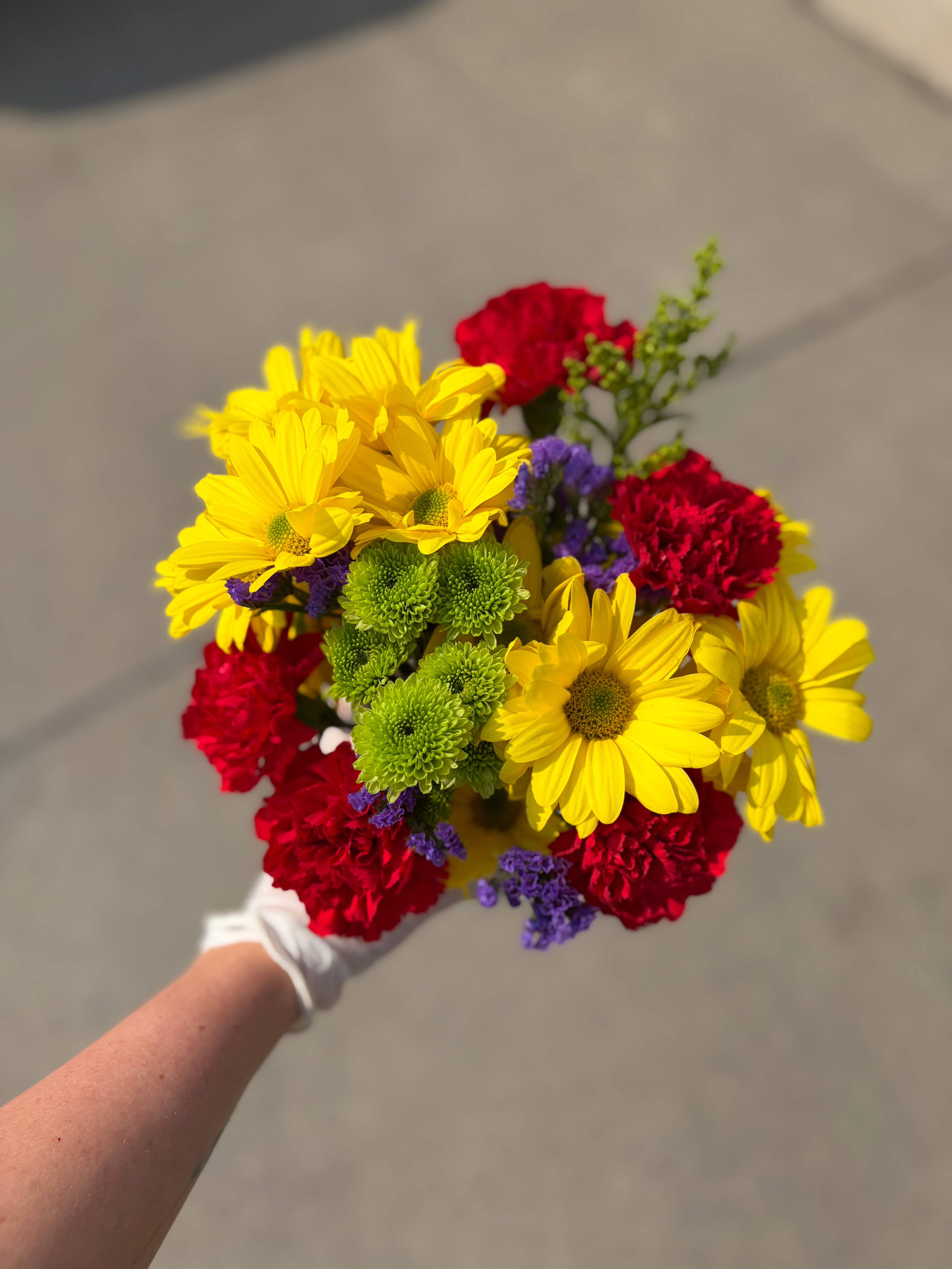 Hooray Bouquet in Mason Jar