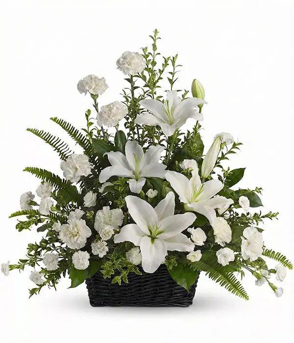 Peaceful White Lilies Fleur Concept