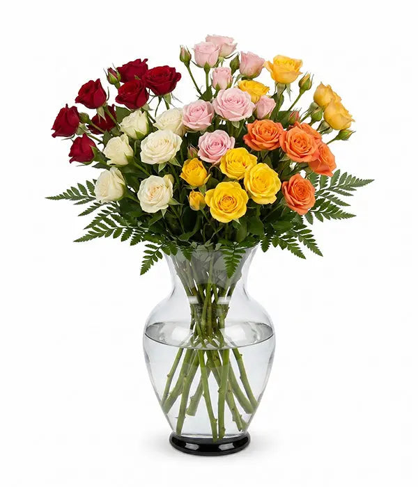 50 Blooms of Assorted Spray Roses Fleur Concept