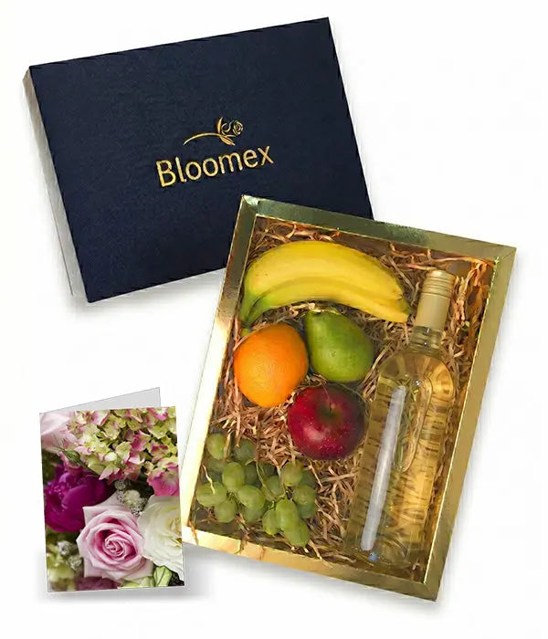 Fruit & White Wine Gift Box Fleur Concept