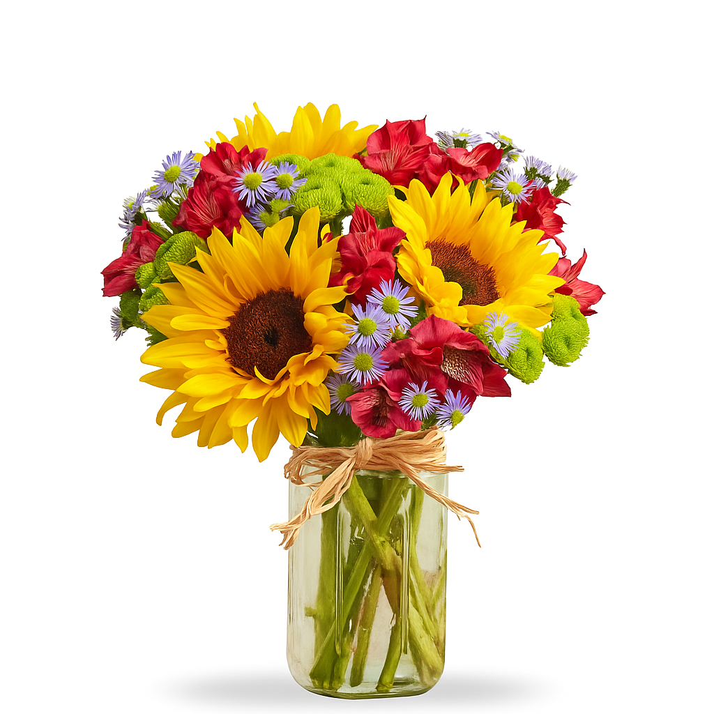 Summer Breeze in Mason Jar Fleur Concept