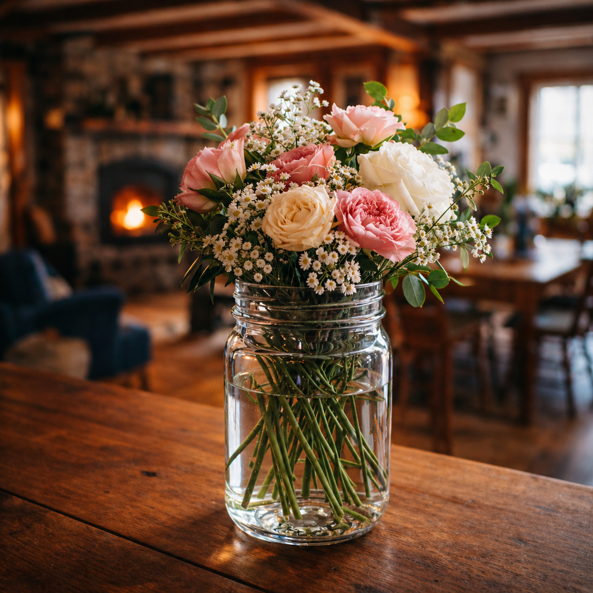 Mason Jar Fleur Concept