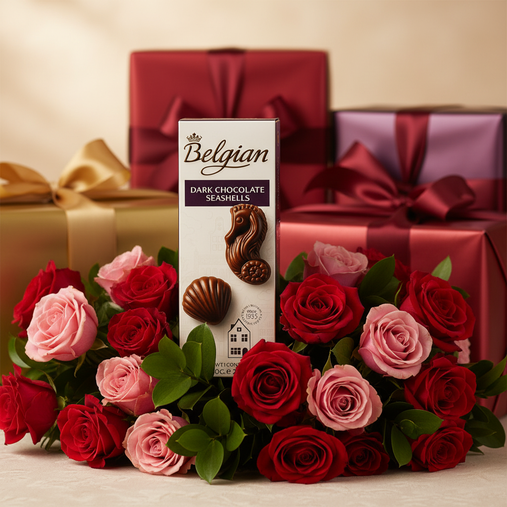Belgian Chocolate Seashells Fleur Concept