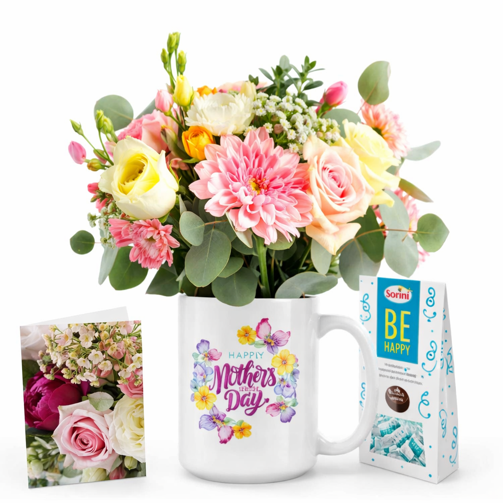 Mother's Day Mug & Flowers III Designer Collection Fleur Concept