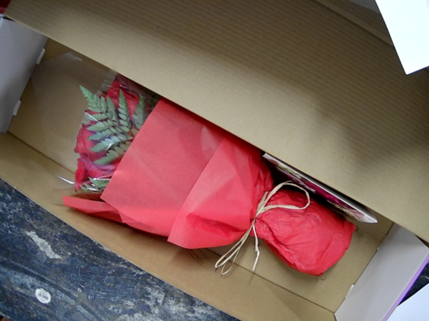 One Dozen Gift Boxed Red Roses