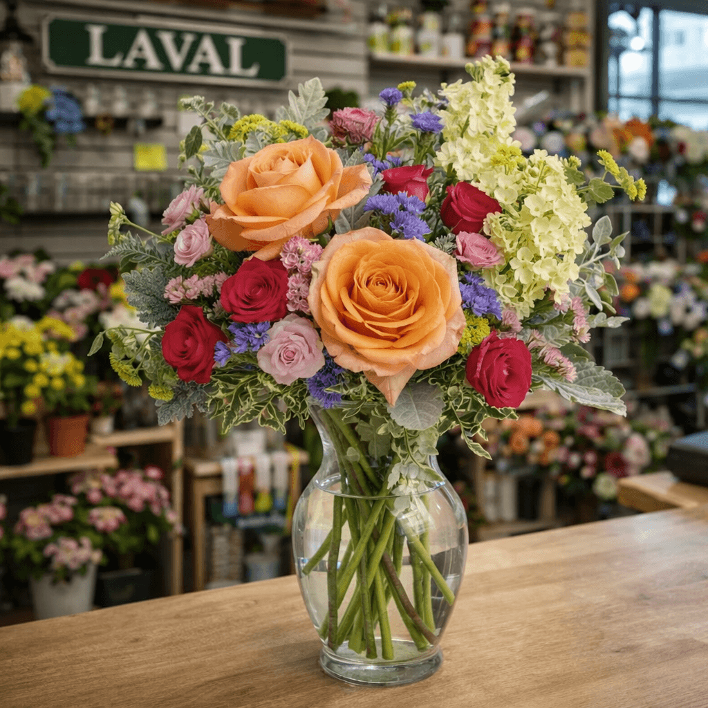 Coral Charm Bouquet Fleur Concept