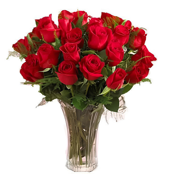 Two dozen red roses