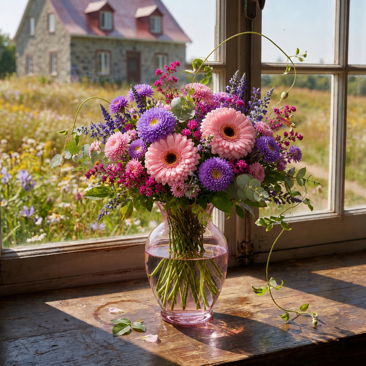 Blushing Pink Vase Fleur Concept
