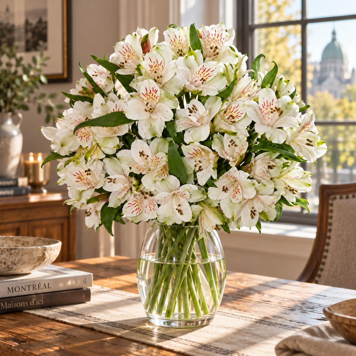 50 fleurs d'alstroemère de Pâques IV