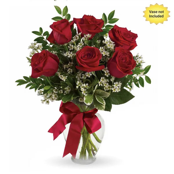 Half a dozen darling roses