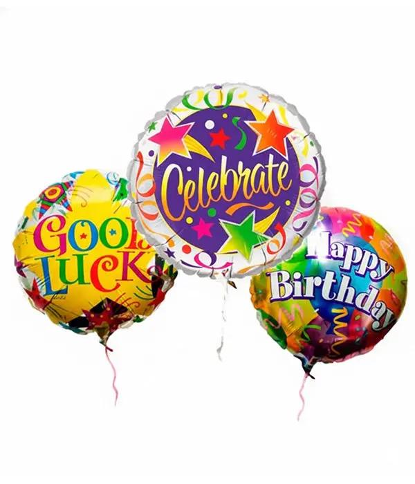 9" Mylar Balloon on Stick Fleur Concept