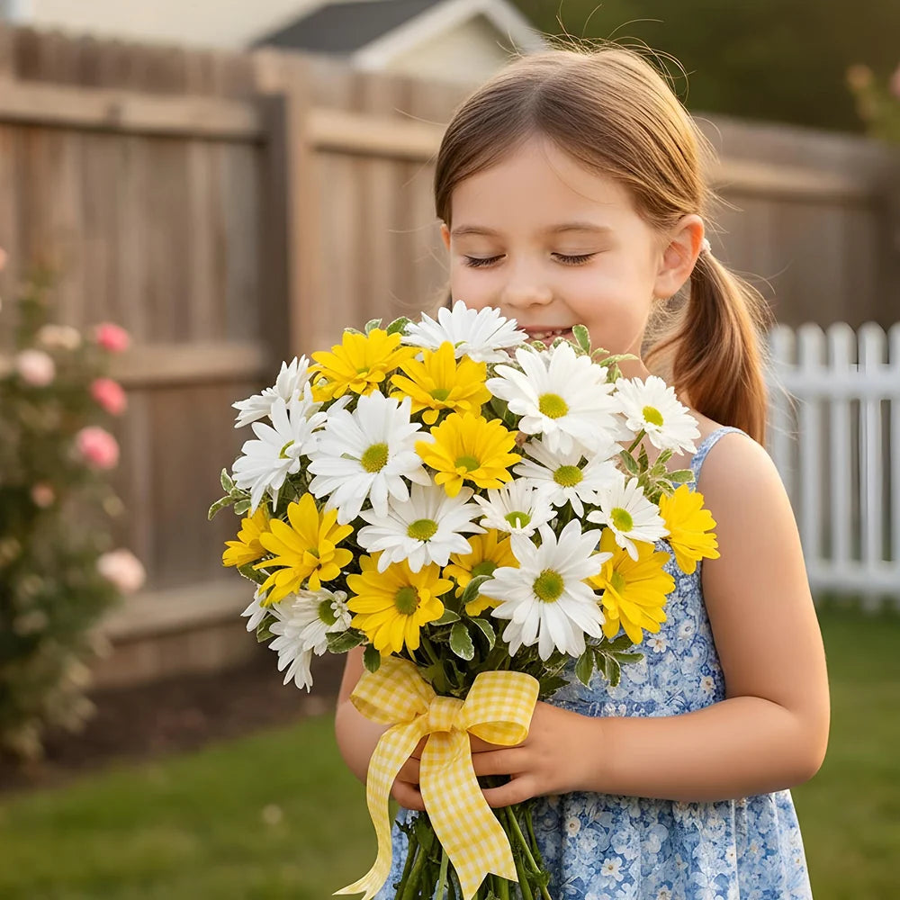 Classic Yellow & White Daisies Fleur Concept