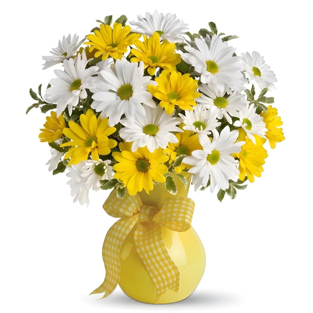 Classic Yellow & White Daisies Fleur Concept