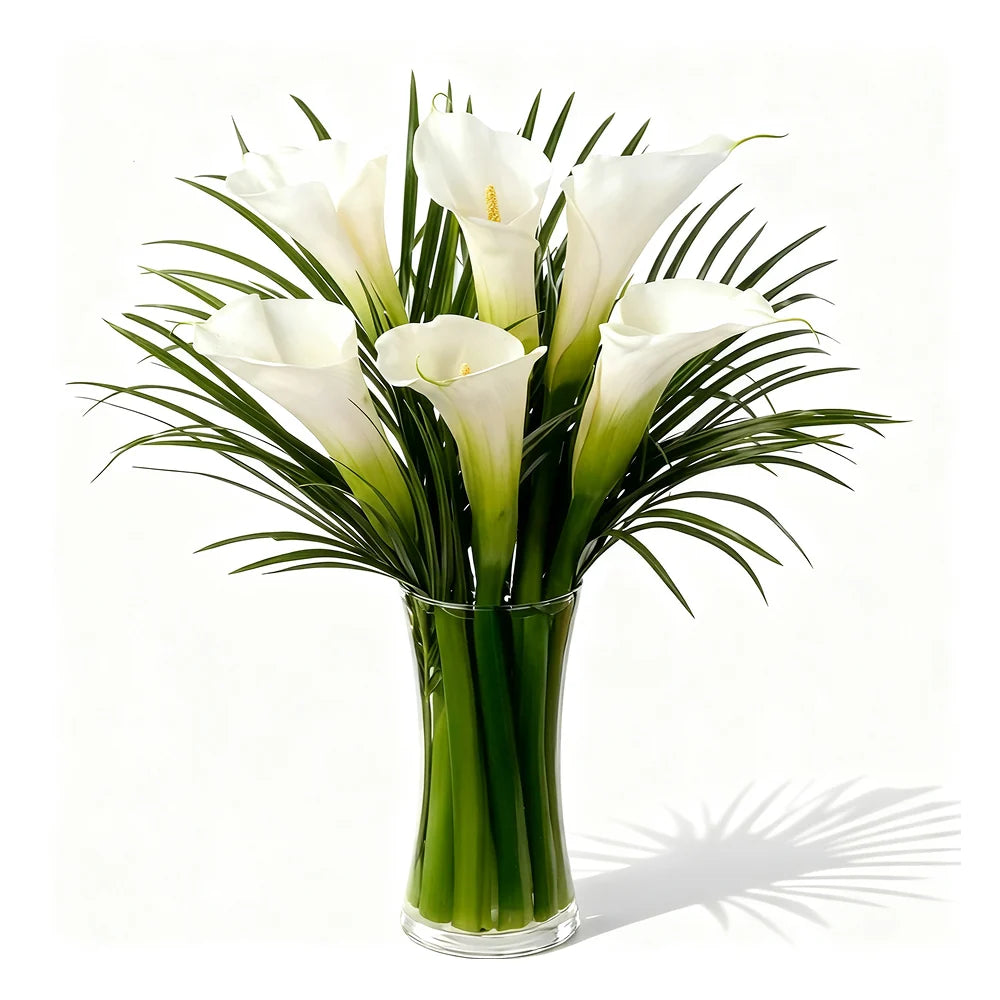 White Calla Lilies Bouquet Fleur Concept