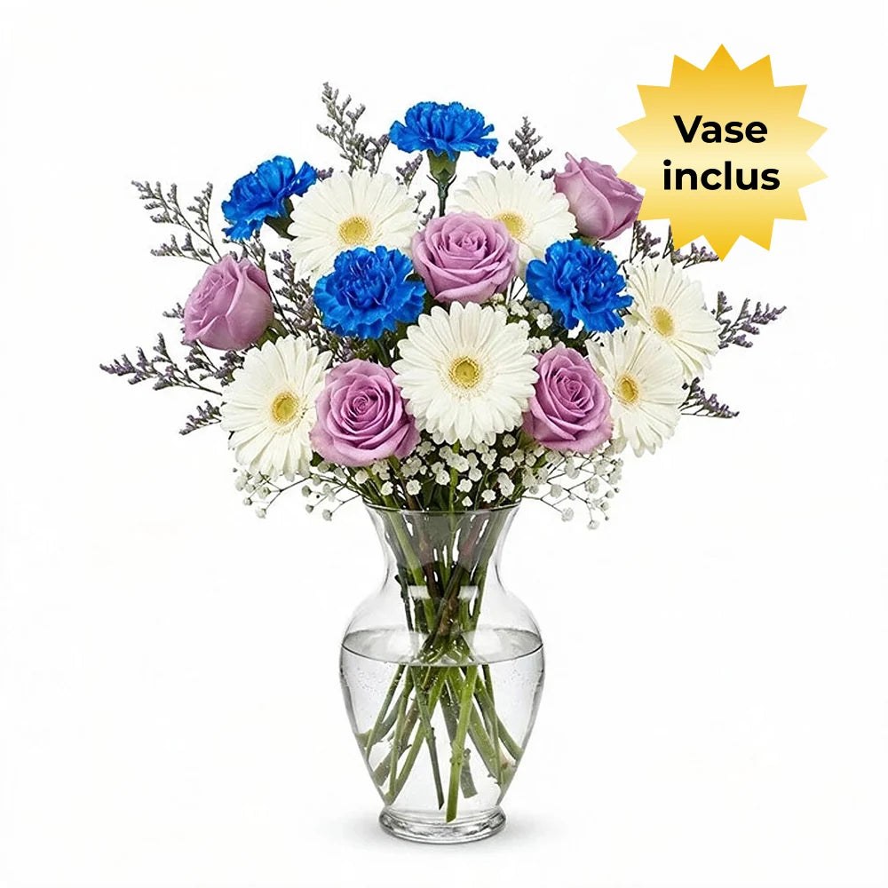 Beach Day Blooms Bouquet in Vase Fleur Concept