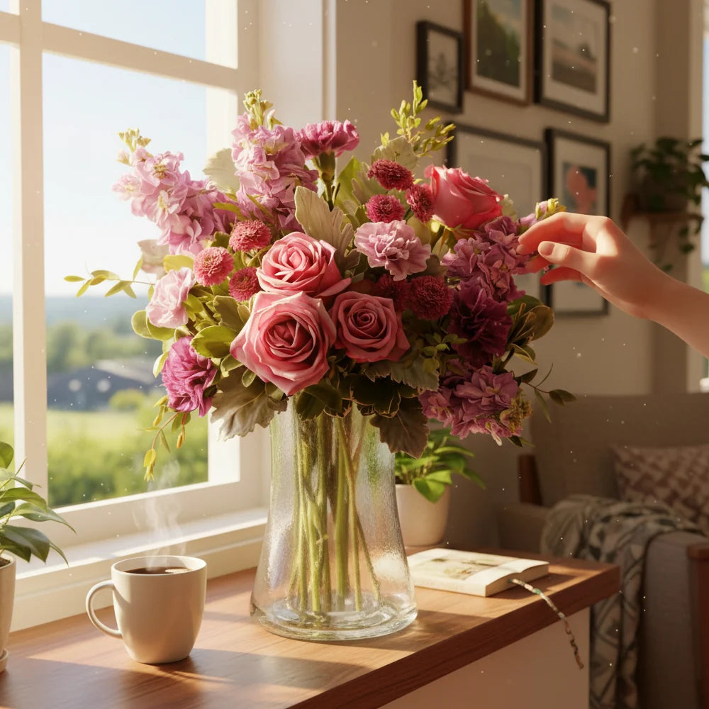 Amethyst Garden Bouquet Fleur Concept
