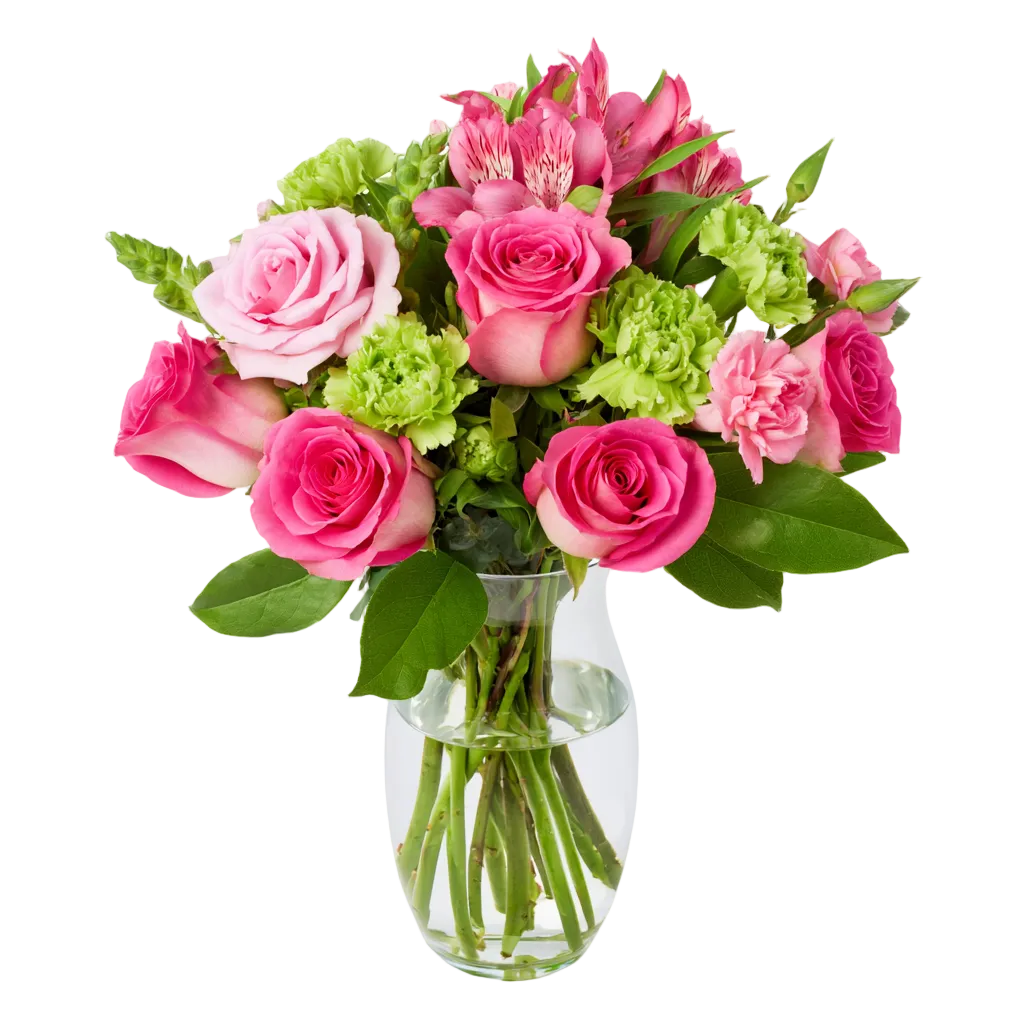 Green Twist & Rosy Kisses Fleur Concept