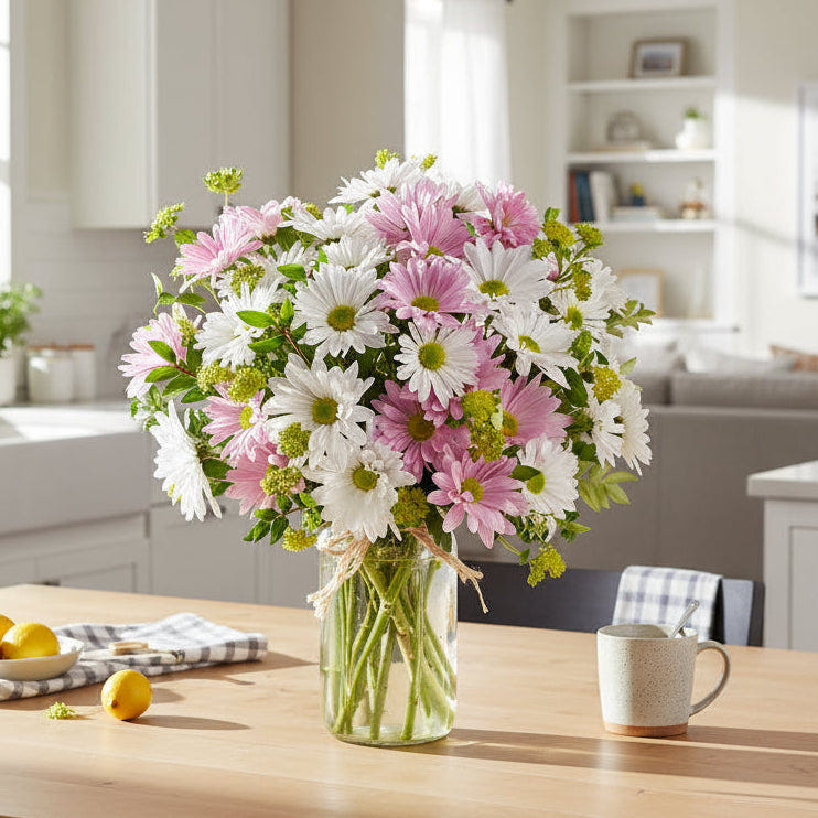 Sweet Blossom in Mason Jar Fleur Concept