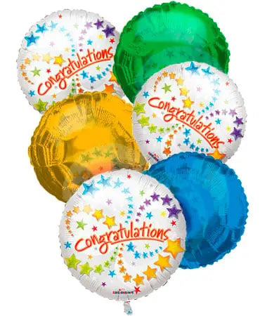 Congratulations Balloon Bouquet (6) Fleur Concept