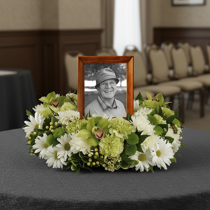 Garden Memorial Arrangement Fleur Concept