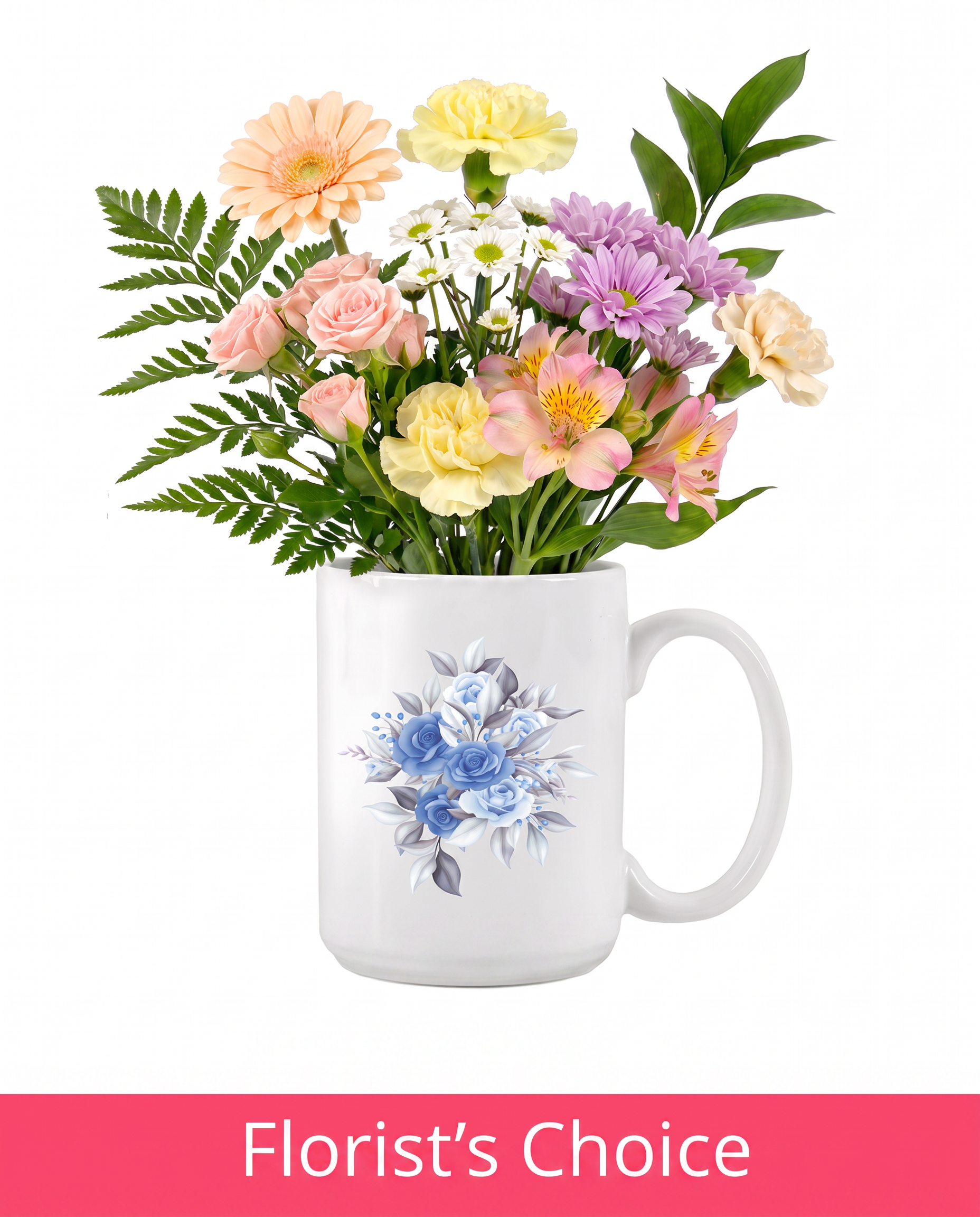 Designer Collection Floral Mug – Soft Pastels