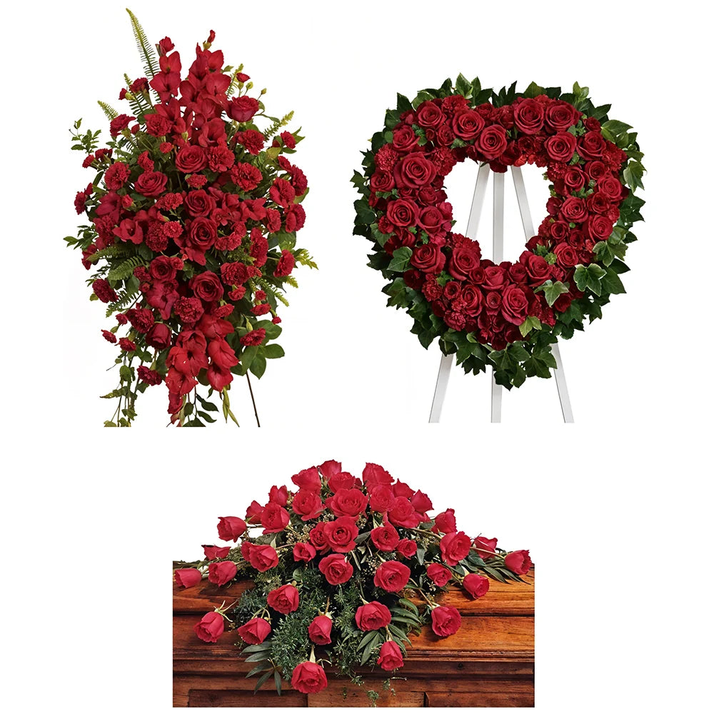 Faithful Rose Funeral Flower Package Fleur Concept