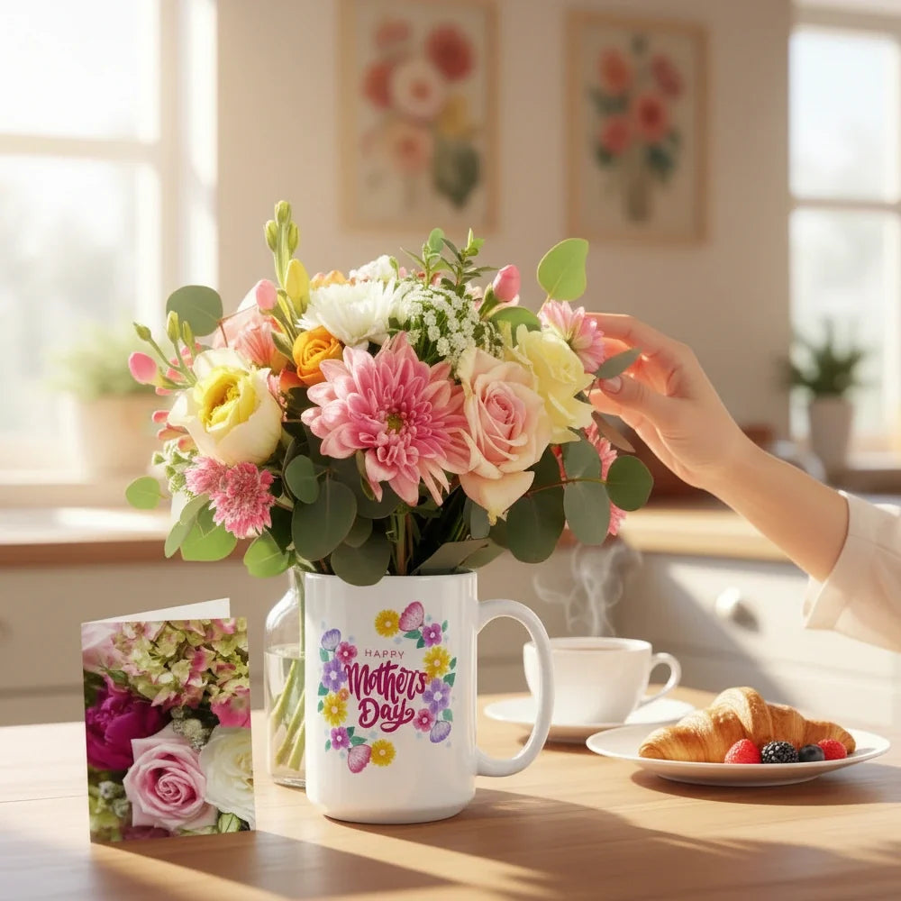 Mother's Day Mug & Flowers I Designer Collection Fleur Concept