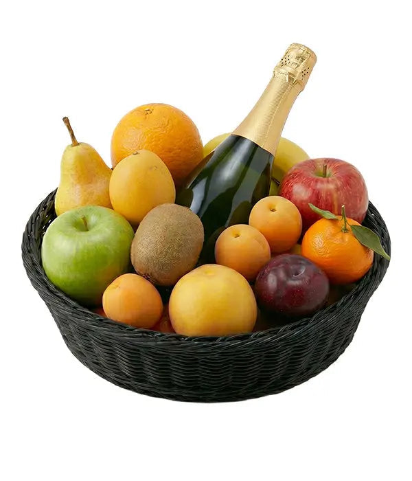 Fruit & Bubbly Basket Fleur Concept