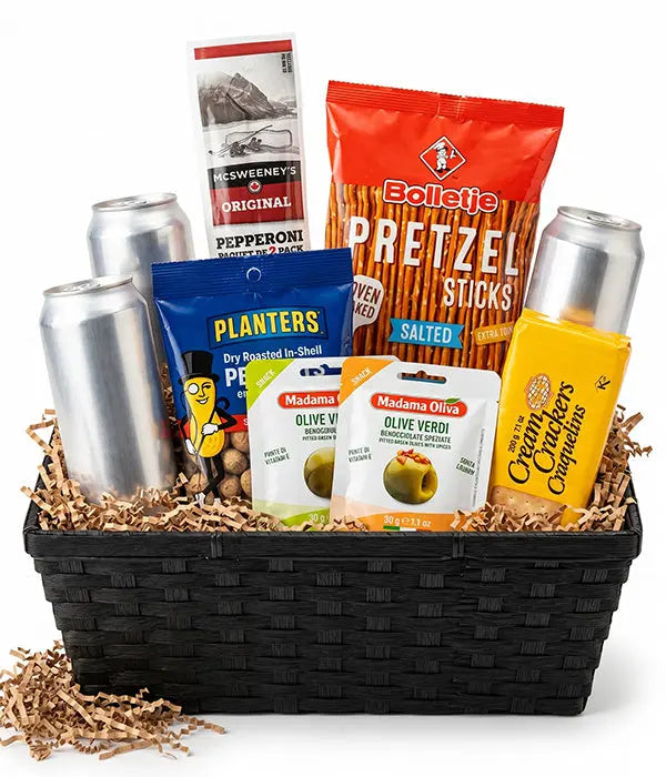 Beer & Nuts Basket Fleur Concept