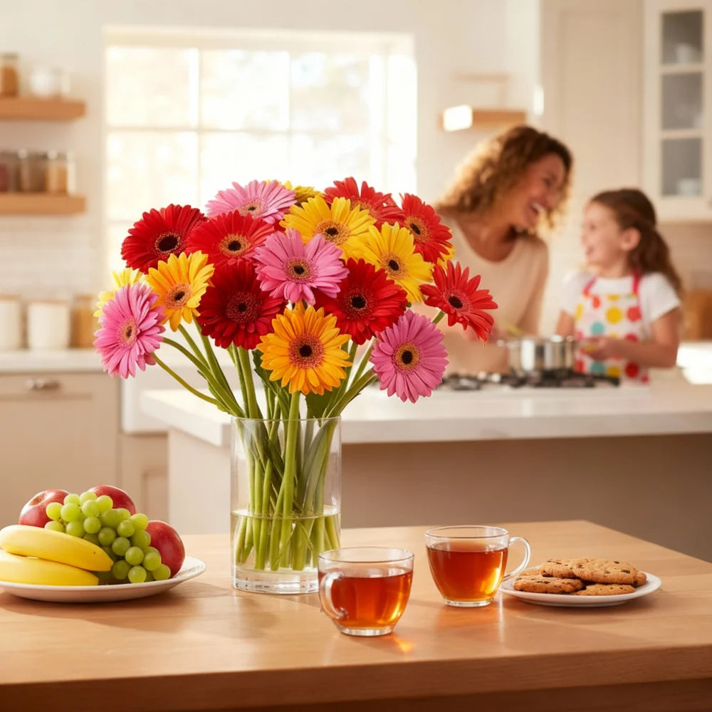 Classic Rainbow Gerbera Bouquet Fleur Concept