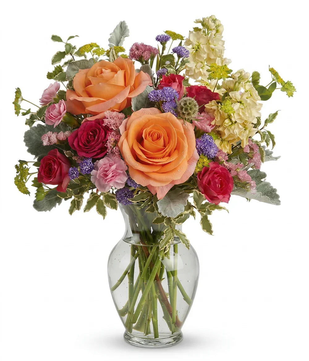 Coral Charm Bouquet Fleur Concept