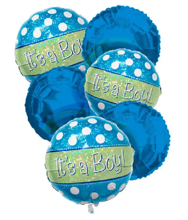 "It's a Boy" Balloon Bouquet (6) Fleur Concept