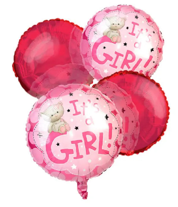 "It's a Girl" Balloon Bouquet (4) Fleur Concept