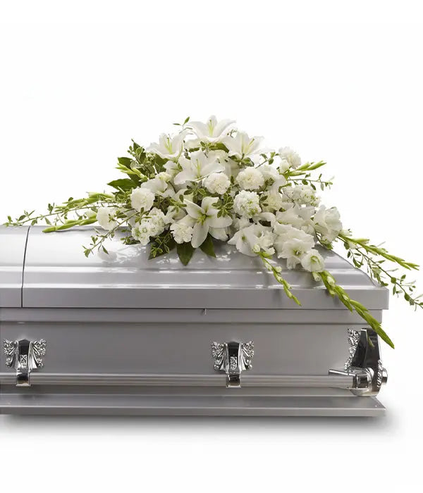 Bountiful Memories Casket Spray Fleur Concept