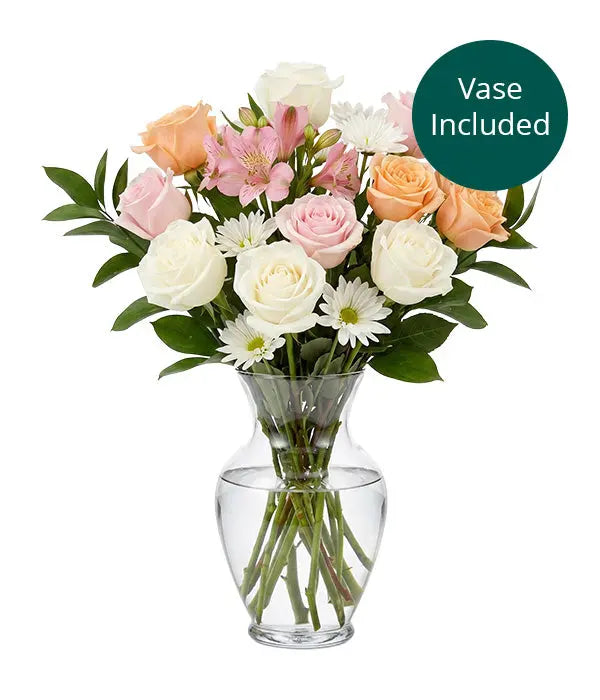 Pastel Buttercup Bouquet in Vase Fleur Concept