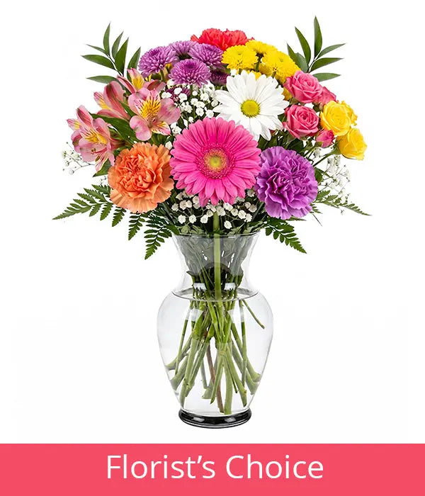 Bright Colours Designer’s Choice with Vase Fleur Concept